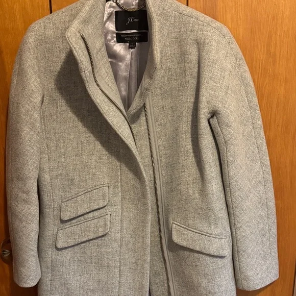 J Crew Cacoon Coat, light gray - Picture 6 of 8